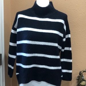 Workshop Striped cowl neck sweater